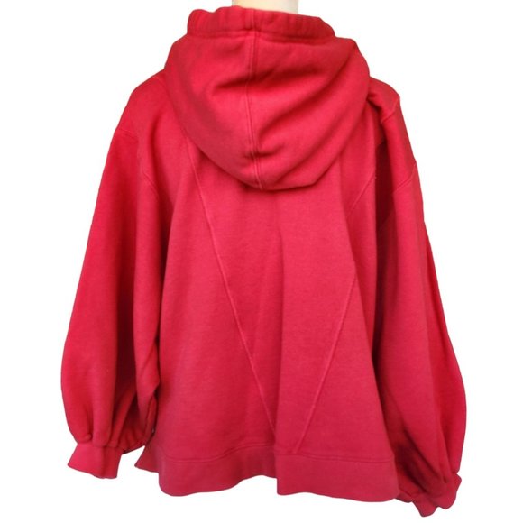 Free People High Road Pullover 1/4 Zip Hoodie Over-Sized Women's Size XS - Picture 8 of 11